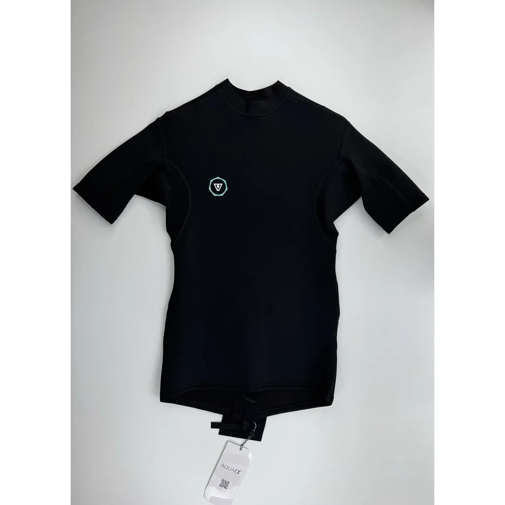 Vissla 7 Seas 1mm SS Wetsuit Jacket Men's Small Black Surf Top NWT